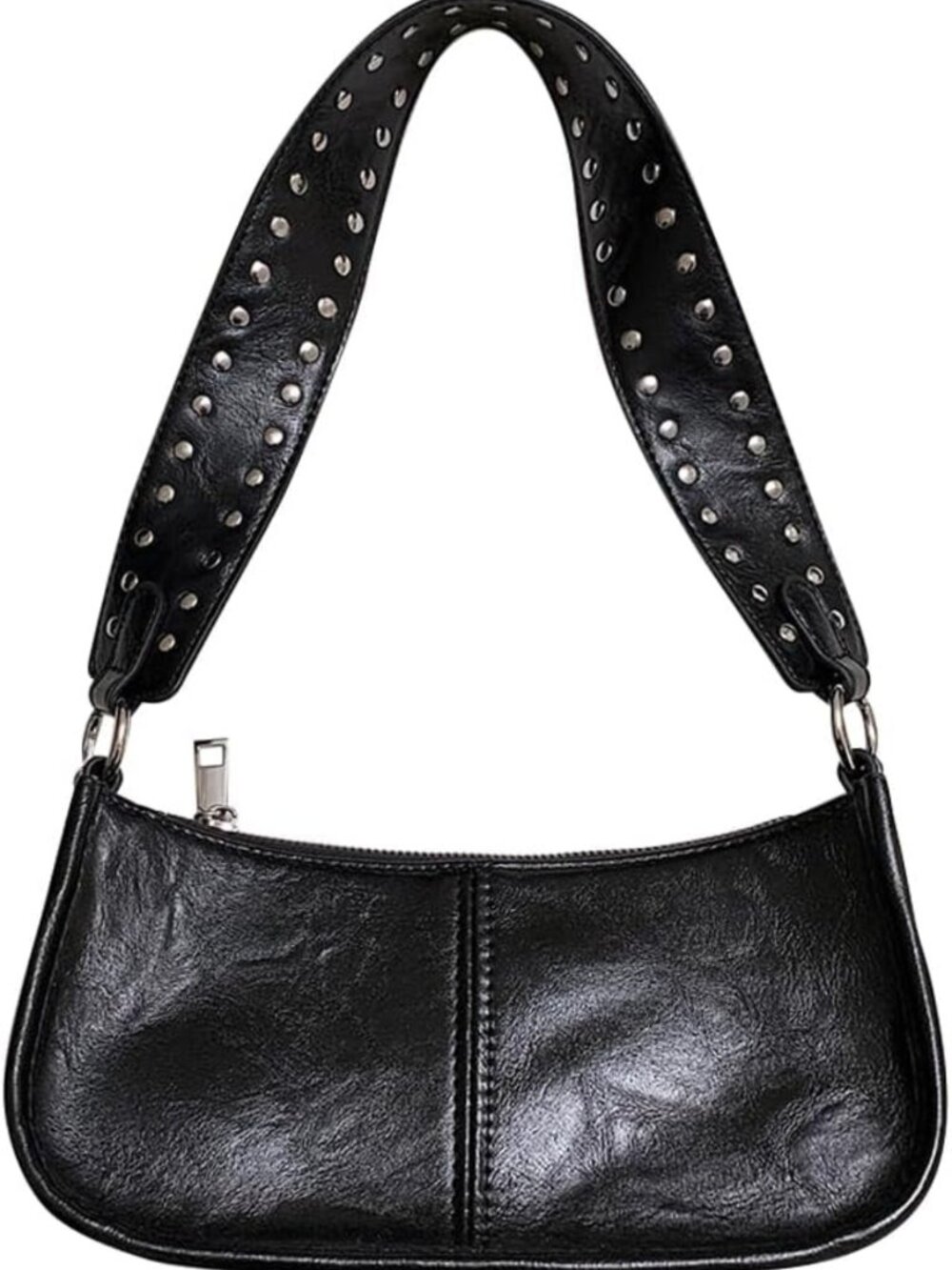 Y2K Retro Studded Crossbody Bag | Small Leather Hobo Shoulder Purse for Women